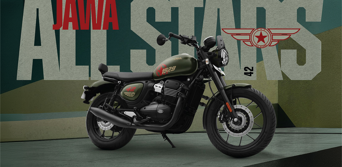 Jawa 42 press kit desktop section – official media image